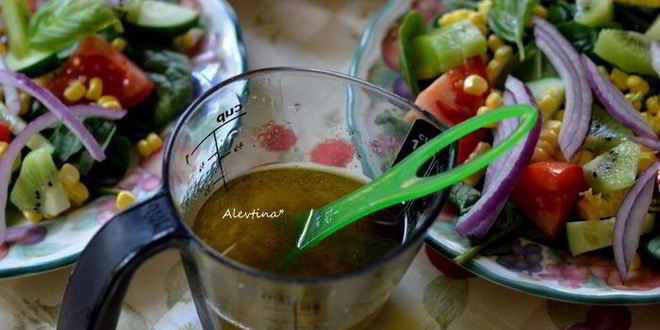 Рецепт салата свежего с винегретной лаймовой заправкой