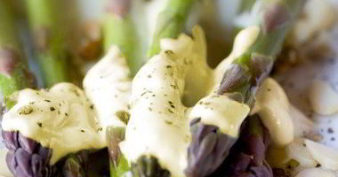 Рецепт Спаржи с винегретом из фундука