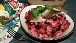 Рецепт Старорусского винегрета с судаком