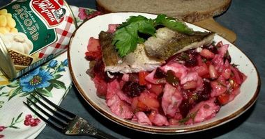 Рецепт Старорусского винегрета с судаком