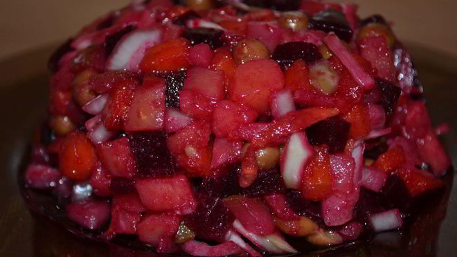 Рецепт винегрета классического с горошком