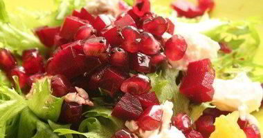 Рецепт Винегрета с апельсином и козьим сыром