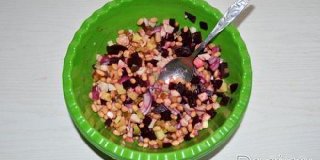 Рецепт винегрета с фасолью