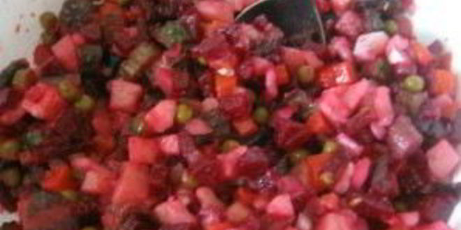 Рецепт винегрета с грибами