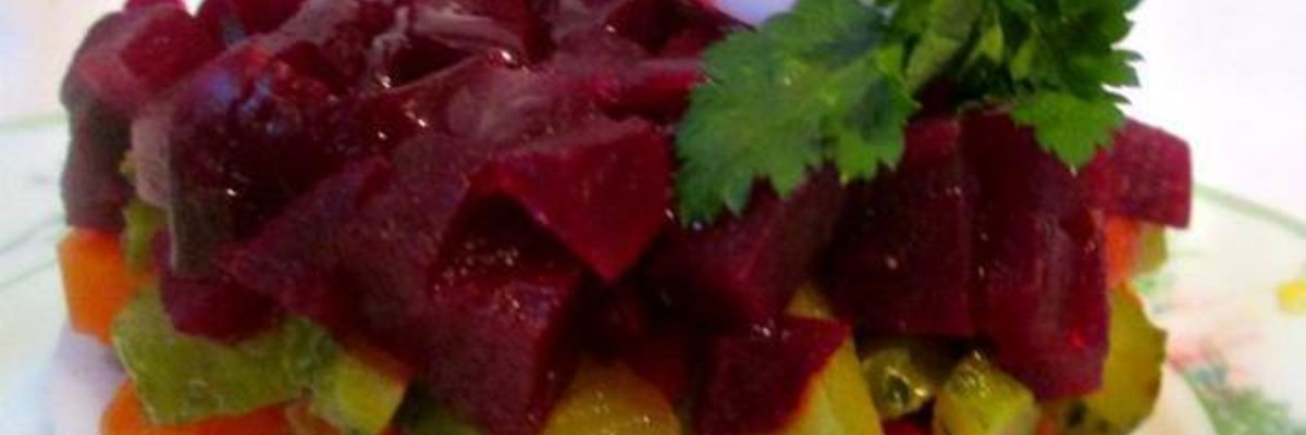 Рецепт Винегрета с кальмарами