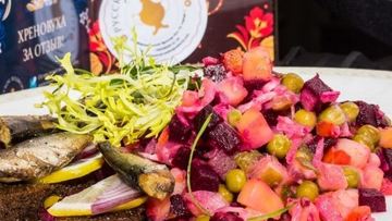 Рецепт Винегрета с квашеной капустой и горошком