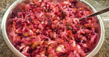 Рецепт Винегрета с квашеной капустой и свеклой