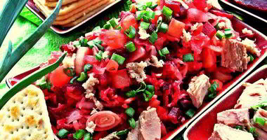 Рецепт Винегрета с тунцом