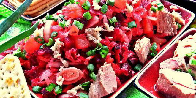 Рецепт винегрета с тунцом