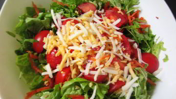 Рецепт Зеленого итальянского салата с соусом винегрет