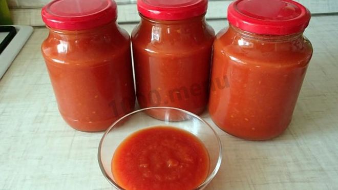 Рецепт кетчупа на зиму без стерилизации