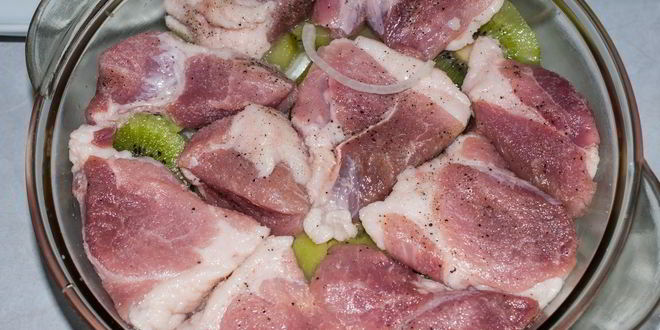 Рецепт Быстрого маринада для свинины из киви