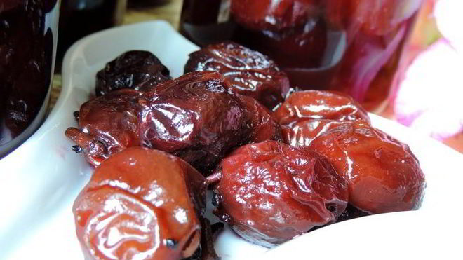 Рецепт маринованных слив в сухом маринаде