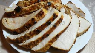 Рецепт Пастромы из филе индейки в маринаде из горчицы и меда
