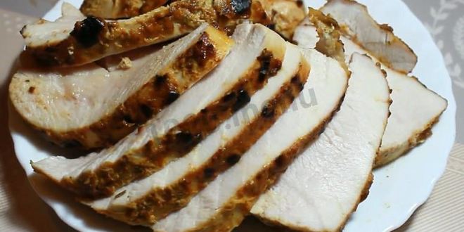 Рецепт Пастромы из филе индейки в маринаде из горчицы и меда