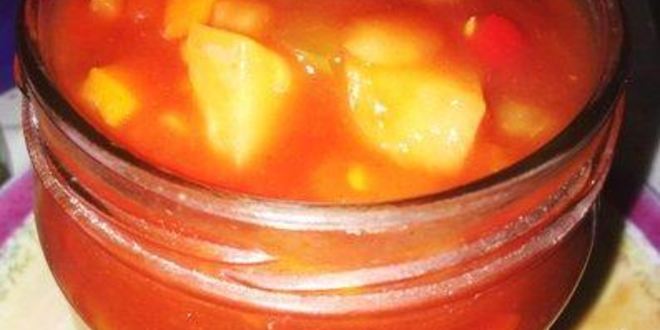 Рецепт приправы-соуса с ананасом и горьким перцем