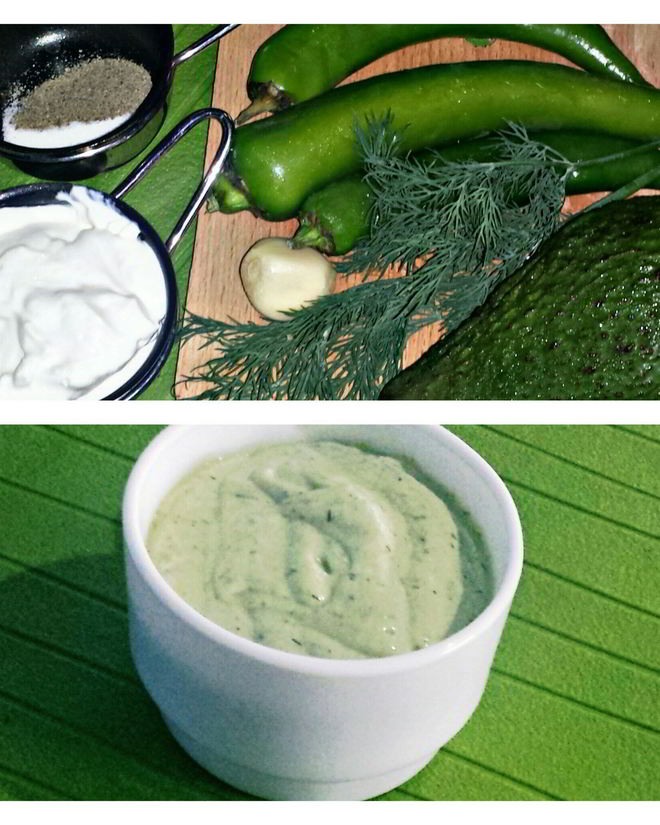 Рецепт соуса из авокадо и жареных зеленых чили