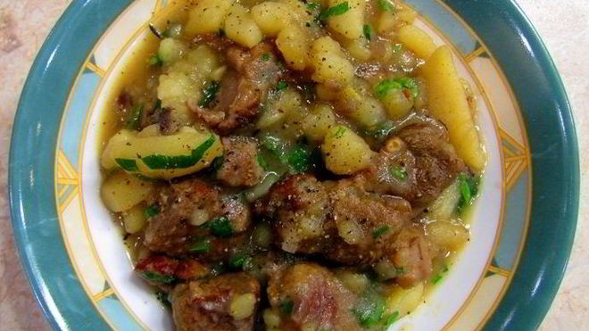 Рецепт соуса из баранины с картошкой