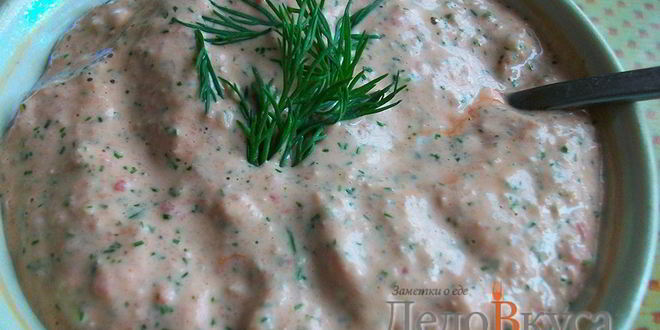 Рецепт Соуса из майонеза, помидор и чеснока