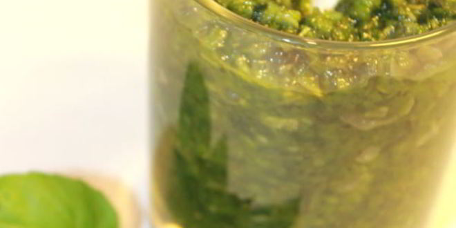 Рецепт чесночно-базиликового песто