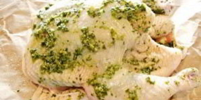 Рецепт курицы с соусом песто