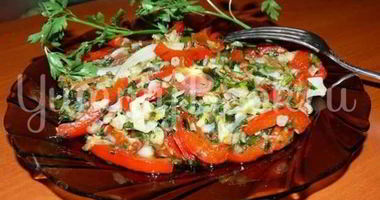 Рецепт Овощей пассированных с соусом Песто