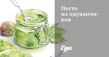 Рецепт Песто из одуванчиков