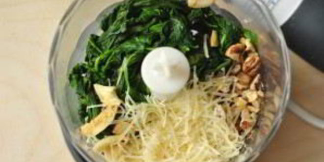 Рецепт песто из шпината