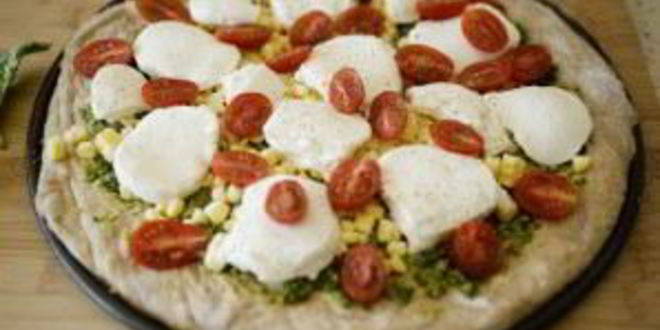 Рецепт пиццы с соусом песто