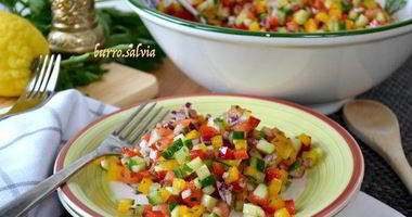 Рецепт Израильского салата сальса
