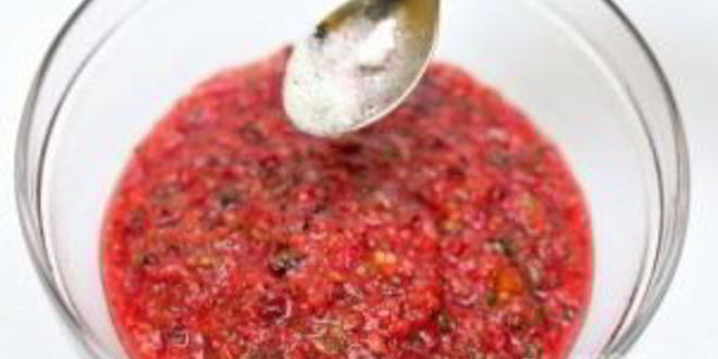 Рецепт клюквенной сальсы