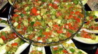 Рецепт Острой сальсы с огурцами и сладким перцем