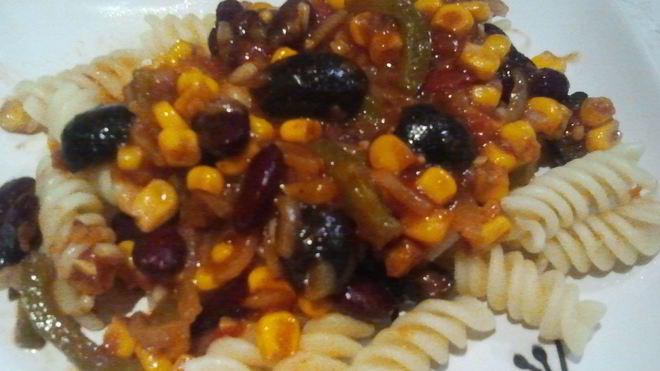 Рецепт пасты мексиканец с соусом сальса
