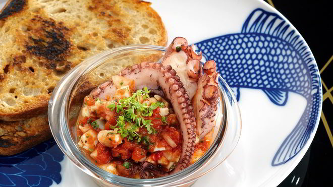 Рецепт сальсы с кальмарами и осьминогом