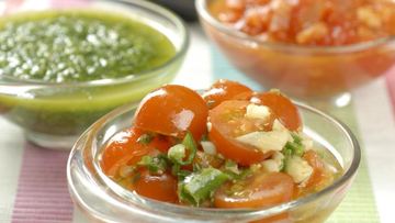 Рецепт Соусов сальса круда, сальса роха, сальса верде