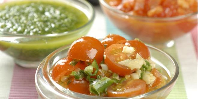 Рецепт Соусов сальса круда, сальса роха, сальса верде