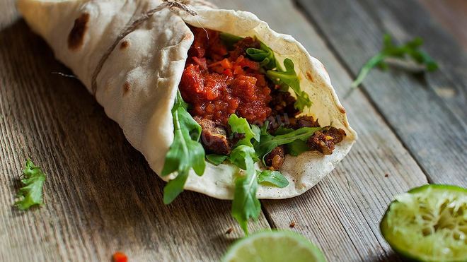 Рецепт тако с соусом сальса