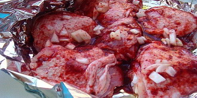 Рецепт курицы в гранатовом соусе