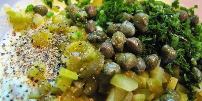 Рецепт соуса тартар с солеными огурчиками