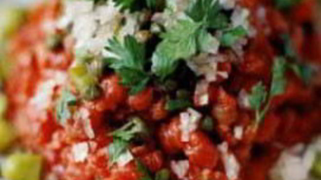 Рецепт тартара из говядины с соусом