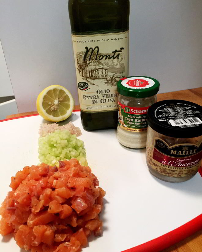 Рецепт тартара из лосося авокадо и каперсами