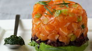 Рецепт Тартара из лосося и авокадо