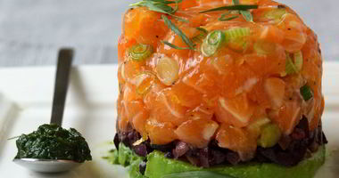 Рецепт Тартара из лосося и авокадо