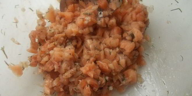 Рецепт тартара из лосося