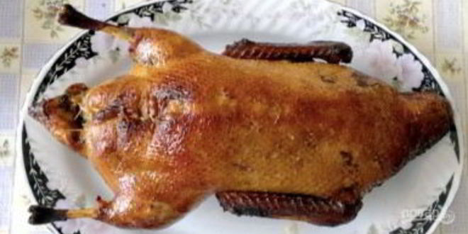 Рецепт утки в соусе ткемали с медом