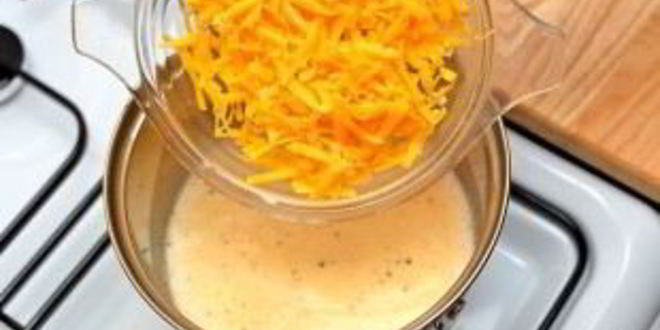 Рецепт молочно-сырного соус