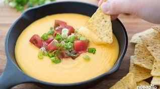 Рецепт Сырного соуса к начос