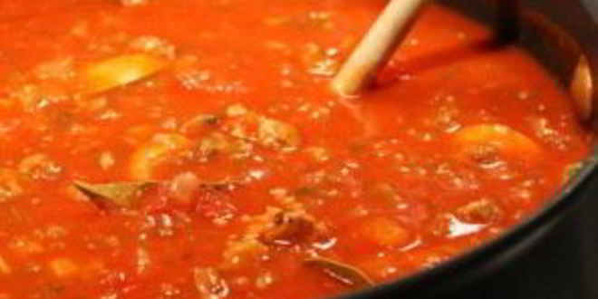 Рецепт томатна-мясного соус