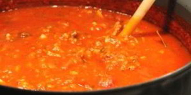 Рецепт томатна-мясного соус