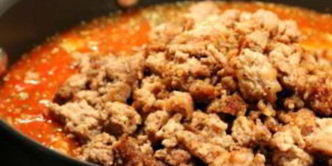 Рецепт томатна-мясного соус